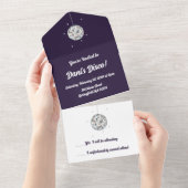 Invitation Tout En Un Boule Disco (Déchirure)