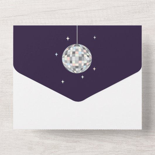 Invitation Tout En Un Boule Disco (Verso)