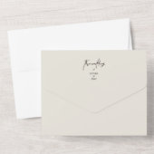 Invitation Tout En Un Bouquet Pampas Beige Mariage Floral Tout en un Inv (Verso)