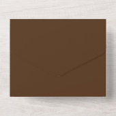 Invitation Tout En Un Brown #4D2A10, Crocodile (Verso)