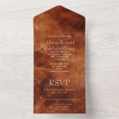 Invitation Tout En Un Brown Brown occidental (À l'intérieur)