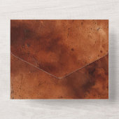 Invitation Tout En Un Brown Brown occidental (Verso)