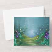 Invitation Tout En Un Brume de forêt enchantée (Verso)