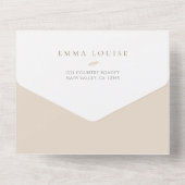Invitation Tout En Un Brunch Neutral Boho Baby (Verso)