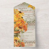 Invitation Tout En Un Célébration de la récolte d'automne (À l'intérieur)