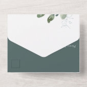 Invitation Tout En Un Célébration de la vie à Eucalyptus (Verso)