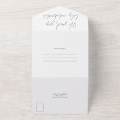 Invitation Tout En Un Célébration de photo de calligraphie moderne après (Dehors)