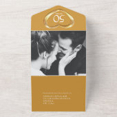 Invitation Tout En Un Célébration des noces d'or, 50 ans de mariage (Dehors)