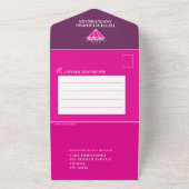 Invitation Tout En Un Célébration du 5e anniversaire de mariage gemme to (Dehors)