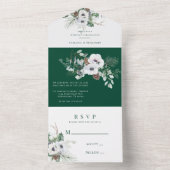 Invitation Tout En Un Célébration du Mariage peint à la main (À l'intérieur)