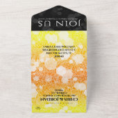 Invitation Tout En Un Célébration élégante du 13e anniversaire de mariag (Dehors)