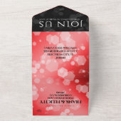 Invitation Tout En Un Célébration élégante du 40e anniversaire de mariag (Dehors)