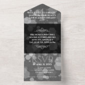 Invitation Tout En Un Célébration élégante du 4e anniversaire de mariage (À l'intérieur)