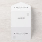 Invitation Tout En Un Cellules bleues, Cloches, Bellflowers (Dehors)