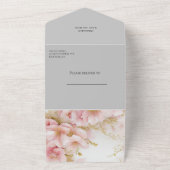 Invitation Tout En Un C'est une fille à fleurs rousses (Dehors)