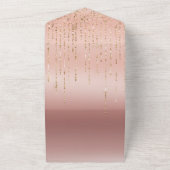 Invitation Tout En Un Chaînes de glam or rose (Dehors)