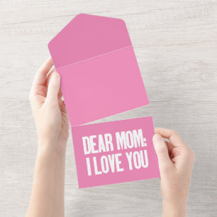 Invitation Tout En Un Chère Maman Je T'Aime