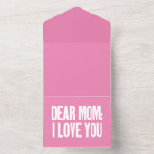 Invitation Tout En Un Chère Maman Je T'Aime (À l'intérieur)