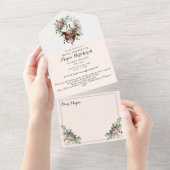 Invitation Tout En Un Cheval Thoroughbred Fleur équestre (Déchirure)