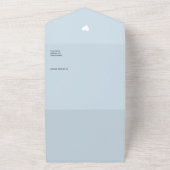 Invitation Tout En Un Chic Blue Heart Boy Baby shower Et Demande De Rése (Dehors)