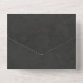 Invitation Tout En Un Chic Botanique Feuille Gris Blush Mariage Or (Verso)