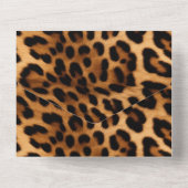 Invitation Tout En Un Chic Brown Leopard (Verso)