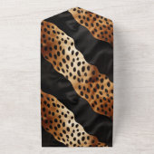 Invitation Tout En Un Chic Brown noir blanc (Dehors)