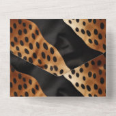 Invitation Tout En Un Chic Brown noir blanc (Verso)