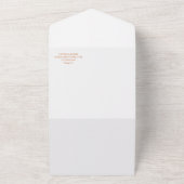 Invitation Tout En Un Chic Calligraphie cuivre Mariage Décontracté (Dehors)