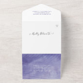 Invitation Tout En Un Chic Couple Mason Jar Lavender Mariage violet RSVP (Dehors)