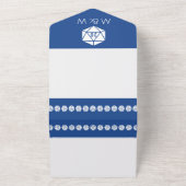 Invitation Tout En Un Chic de table en bleu (Dehors)