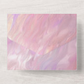 Invitation Tout En Un Chic Romantique Rose Perle (Verso)