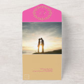 Invitation Tout En Un Chic Vibes Gold Mariage (Dehors)