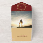Invitation Tout En Un Chic Vibes Gold Mariage (Dehors)