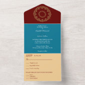Invitation Tout En Un Chic Vibes Gold Mariage (À l'intérieur)