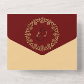 Invitation Tout En Un Chic Vibes Gold Mariage (Verso)