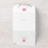 Invitation Tout En Un Chinois double bonheur tout en un mariage Invitati (Dehors)