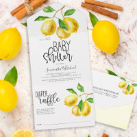 Citron goutte d'eau couche Baby shower de raffe