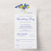 Invitation Tout En Un Citrons méditerranéens-Mariages (À l'intérieur)