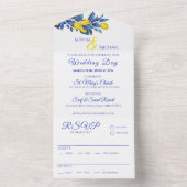 Invitation Tout En Un Citrons méditerranéens-Mariages (À l'intérieur)