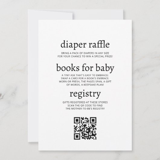 Invitation Tout en un Citrus Citrus Floral Baby shower d'été (Dos)