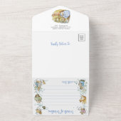 Invitation Tout En Un Classic Pierre le Baby shower lapin (Dehors)