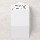 Invitation Tout En Un Clean Simple Wedding (Dehors)