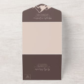 Invitation Tout En Un Clear Mountain Country Boho Mariage (Dehors)