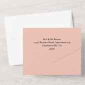 Invitation Tout En Un Code QR Peach Ampersand (Verso)