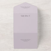 Invitation Tout En Un Code QR simple Fleur sauvage (Dehors)