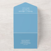 Invitation Tout En Un Code RSVP QR de destination de plage tropicale élé (Dehors)