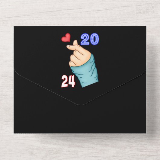 Invitation Tout En Un Cœur coréen 2024 (Verso)