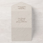 Invitation Tout En Un Coeurs De Plage Dans Le Sable (Dehors)