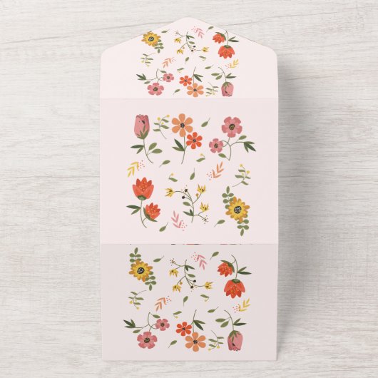 Invitation Tout En Un collection de fleurs (Dehors)